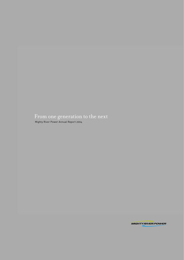 Thumbnail Mercury NZ Annual Report 2004