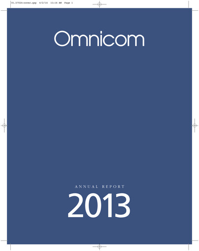 Vorschaubild Omnicom Group Jahresbericht 2013