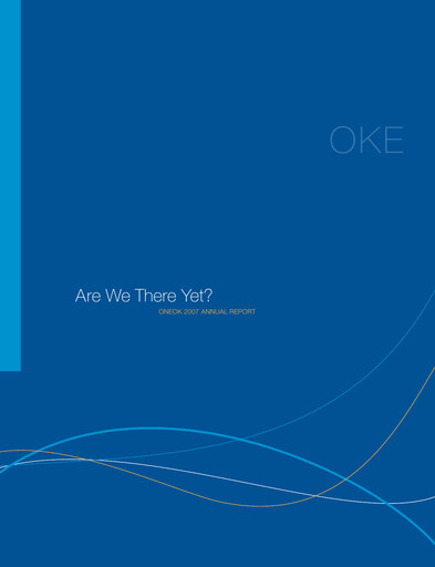 Thumbnail Oneok Annual Report 2007