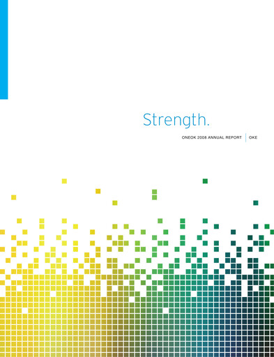 Thumbnail Oneok Annual Report 2008