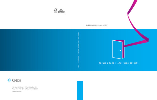 Thumbnail Oneok Annual Report 2010