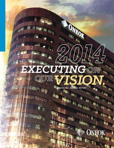 Thumbnail Oneok Annual Report 2014