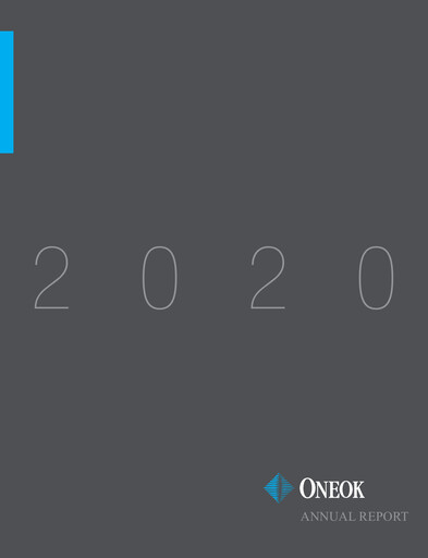 Thumbnail Oneok Annual Report 2020