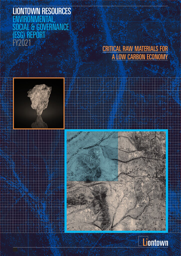 Thumbnail Liontown Resources
 ESG Report 2021