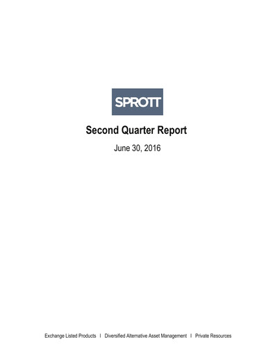 Thumbnail Sprott Inc Quarterly Report 2016-q2