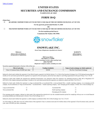 Thumbnail Snowflake Quarterly Report 2021-q3