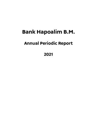 Thumbnail Bank Hapoalim
 Annual Report 2021