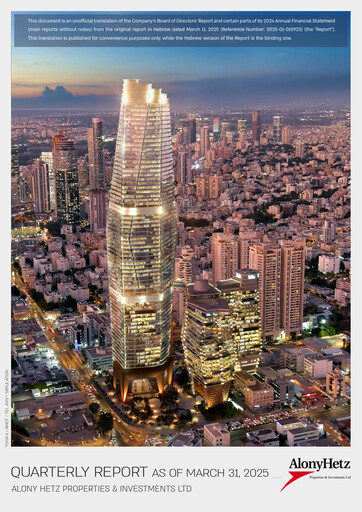 Thumbnail Alony Hetz
 Quarterly Report 2025-q1