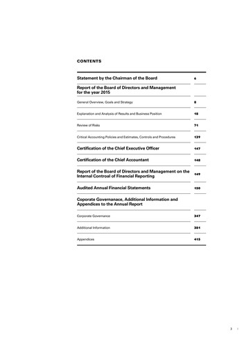 Vorschaubild First International Bank of Israel Jahresbericht 2015