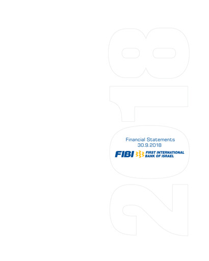 Thumbnail First International Bank of Israel Financial Statement 2018-9m