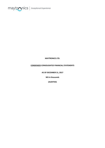 Thumbnail Maytronics Annual Report 2017