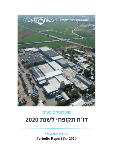 Thumbnail Maytronics Annual Report 2020