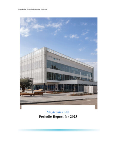 Thumbnail Maytronics Annual Report 2023