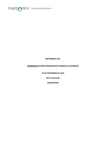 Thumbnail Maytronics Quarterly Report 2019-q3