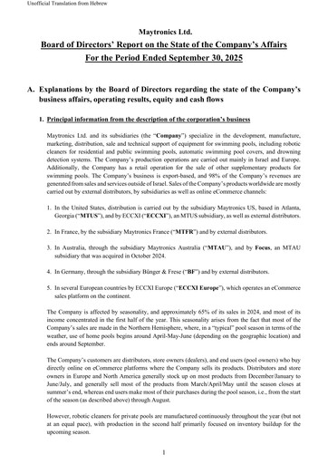 Thumbnail Maytronics Quarterly Report 2025-q3