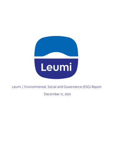 Thumbnail Bank Leumi
 ESG Report 2025
