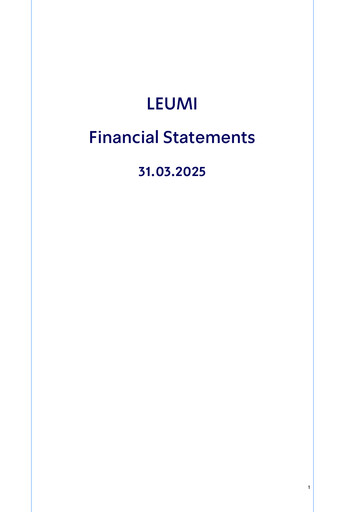 Thumbnail Bank Leumi
 Quarterly Report 2025-q1