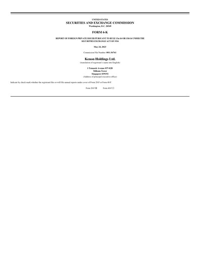 Thumbnail OPC Energy
 Quarterly Report 2023-q1