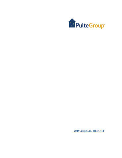 Thumbnail PulteGroup Annual Report 2019