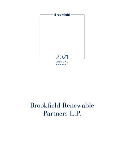 Thumbnail Brookfield Renewable Partners Annual Report 2021