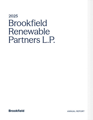 Thumbnail Brookfield Renewable Partners Annual Report 2025