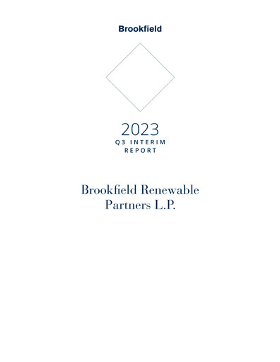 Thumbnail Brookfield Renewable Partners Quarterly Report 2023-q3