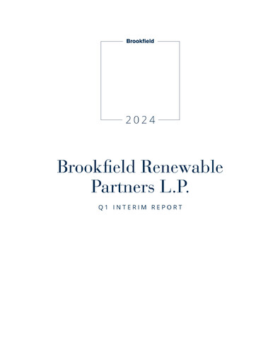 Thumbnail Brookfield Renewable Partners Quarterly Report 2024-q1