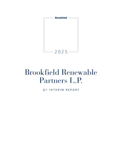 Thumbnail Brookfield Renewable Partners Quarterly Report 2025-q1