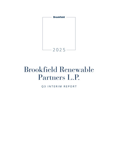 Thumbnail Brookfield Renewable Partners Quarterly Report 2025-q3