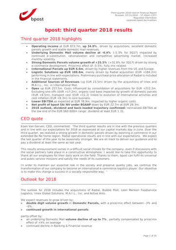 Thumbnail Bpost Quarterly Report 2018-q3