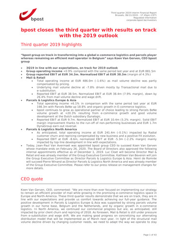 Thumbnail Bpost Quarterly Report 2019-q3