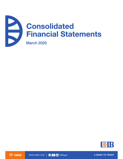Thumbnail Commercial International Bank Financial Statement 2020-q1
