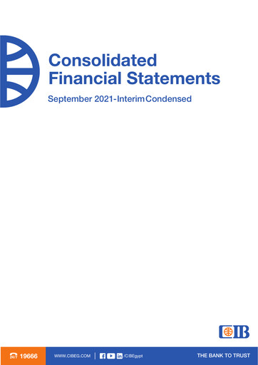 Thumbnail Commercial International Bank Financial Statement 2021-q3