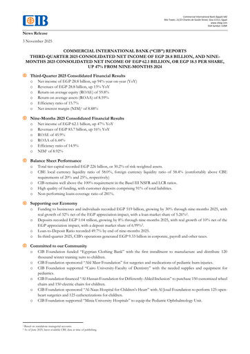 Thumbnail Commercial International Bank Quarterly Report 2025-q3
