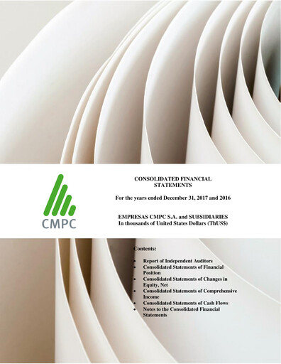 Miniature Empresas CMPC Bilan financier 2017
