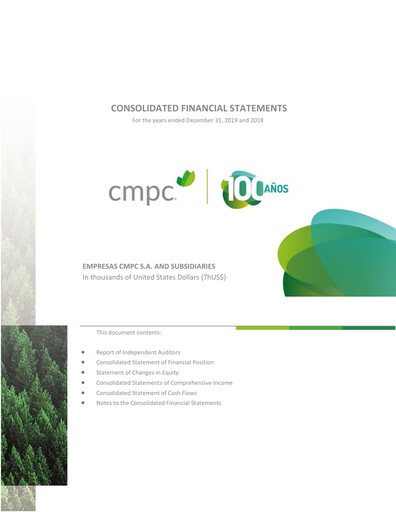 Miniature Empresas CMPC Bilan financier 2019