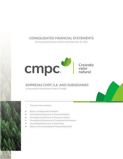 Miniature Empresas CMPC Bilan financier 2021