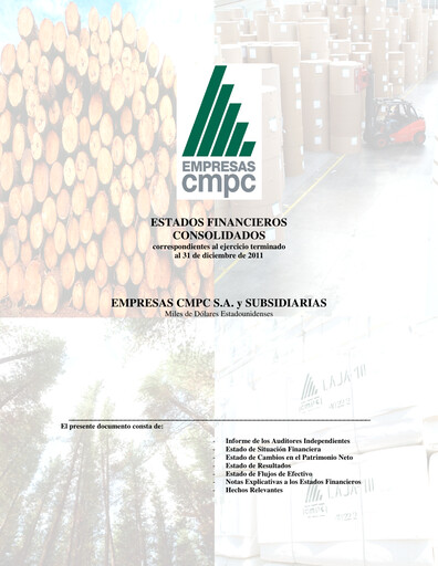 Miniature Empresas CMPC Bilan financier 2011