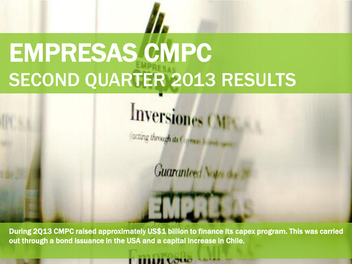 Miniature Empresas CMPC Rapport trimestriel 2013-q2