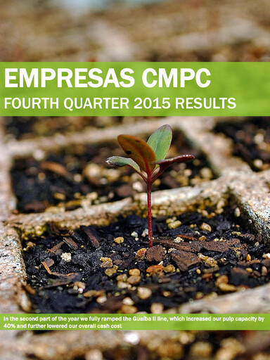Miniature Empresas CMPC Rapport trimestriel 2015-q4