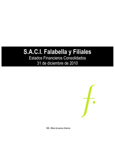 Thumbnail Falabella
 Financial Statement 2010