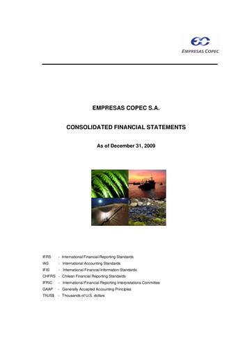Thumbnail Empresas Copec Financial Statement 2009
