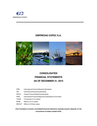 Thumbnail Empresas Copec Financial Statement 2015