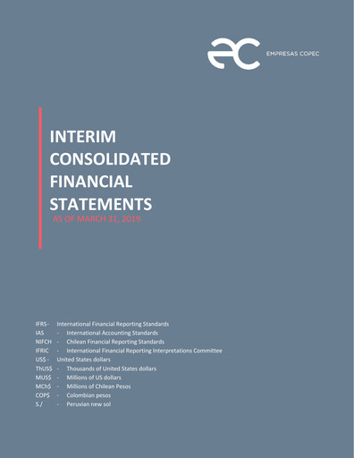 Thumbnail Empresas Copec Financial Statement 2019-q1