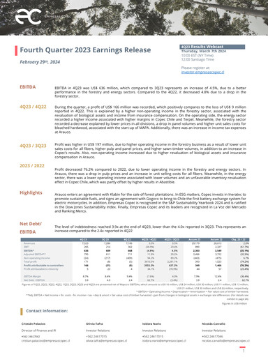 Thumbnail Empresas Copec Quarterly Report 2023-q4