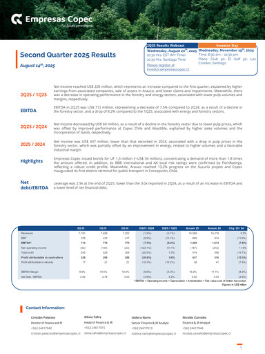 Thumbnail Empresas Copec Quarterly Report 2025-q2