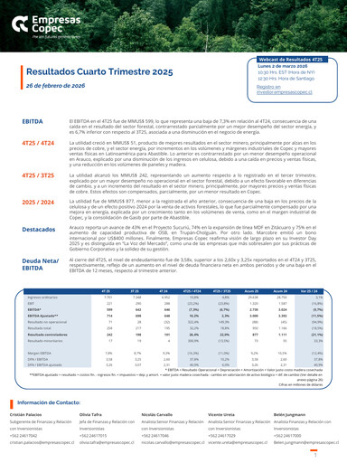 Thumbnail Empresas Copec Quarterly Report 2025-q4