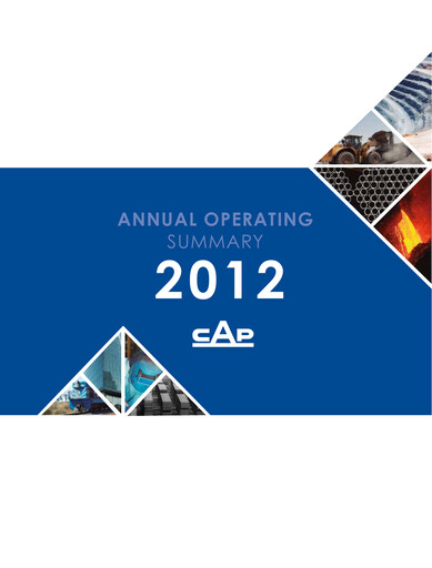 Thumbnail Compañía de Acero del Pacífico
 Annual Report 2012