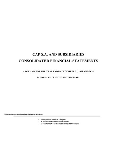 Thumbnail Compañía de Acero del Pacífico
 Financial Statement 2025