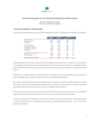 Thumbnail AntarChile
 Quarterly Report 2024-q3